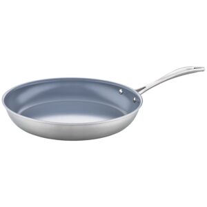 ZWILLING Spirit Stainless 3 Ply, 12-inch, 18/10 Stainless Steel, Ceramic, Frying pan
