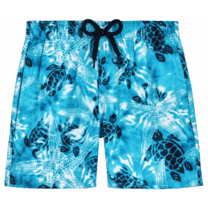 Boys Stretch Swim Trunks Starlettes and Turtles Tie and Dye