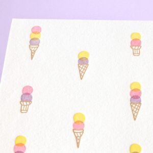 Ice Cream Design Stationery Set