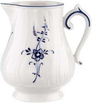 Villeroy & Boch Vieux Luxembourg Creamer, 8 oz, White/Blue