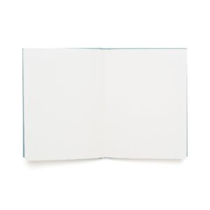 small light blue guest notebook