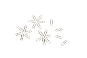 Nickel Plated Paperclip Box of 100