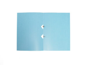 light blue file organizer