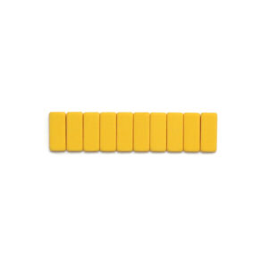 set of 10 yellow eraser refills