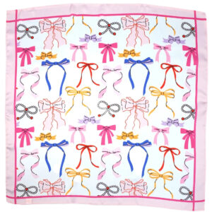 Bow Pattern Silky Bandana