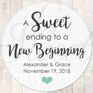 Wedding Favor Treat Stickers Set