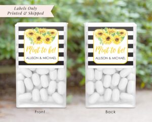 Wedding Favor Mint Labels Set of 24