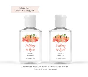 Fall Event Favor Sanitizer Labels Set of 20
