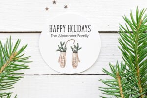 holiday sticker gift tags and labels set of 24