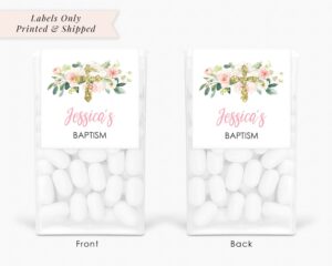 Personalized Mint Favor Labels Set of 24