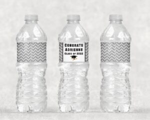 personalized water bottle labels set of 13