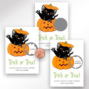 Halloween Party Scratch Off Game Cards Set of 24