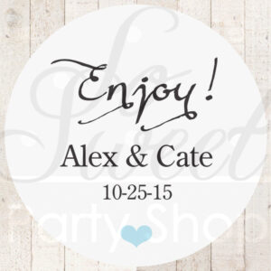 Personalized Party Favor Stickers Set