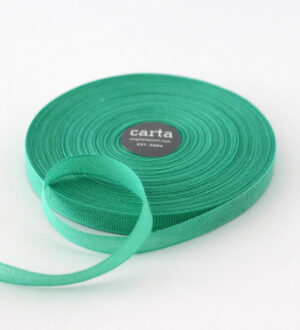 loose weave green cotton ribbon