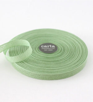 soft weave cotton tape light green